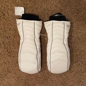 Leki Women’s size 7.5 Cortina S GTX White Mittens